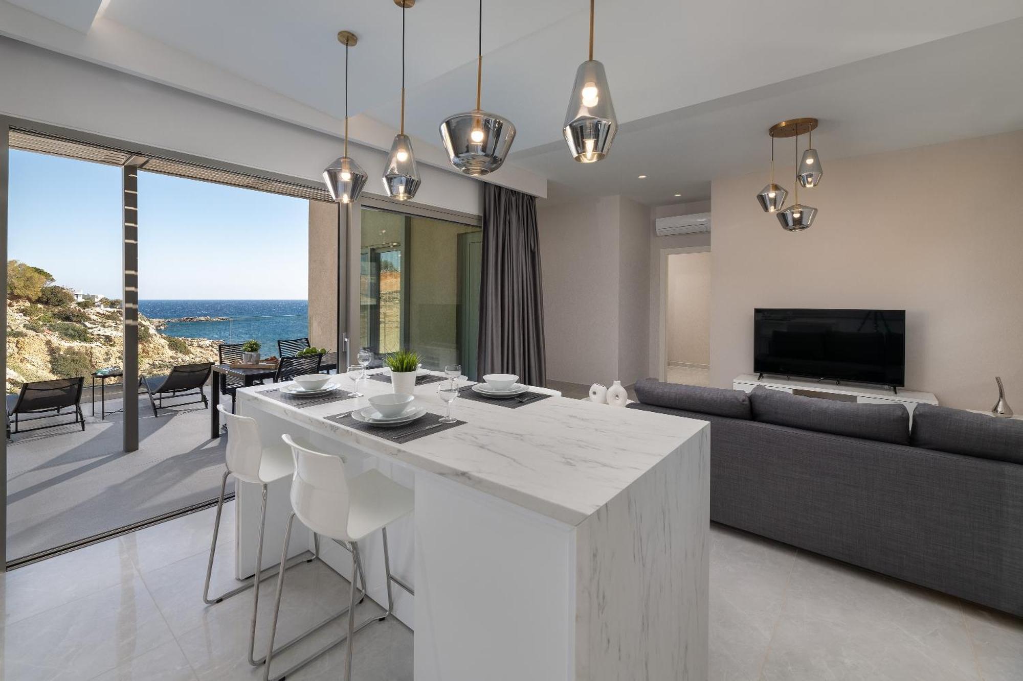 Aquamarine Luxury Suites Archangelos  Exterior foto
